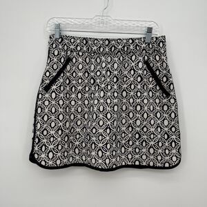 T by Talbots Navy Blue Pattern Petite Mini Athletic Skort Size Small Petite